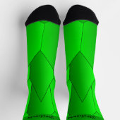 Groene Art Deco Design Soksokken Sokken (Top)