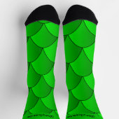 Groene Art Deco Design Soksokken Sokken (Top)