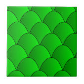 Groene Art Deco Design Tegeltje (Voorkant)