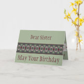 Groene Artsy Bloemen Kaart (Gele Bloem)