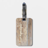 Groene Asparagus met aardbei Bagagelabel (Achterkant verticaal)