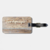 Groene Asparagus met aardbei Bagagelabel (Achterkant horizontaal)