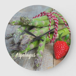 Groene Asparagus met aardbei Grote Klok