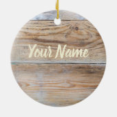 Groene Asparagus met aardbei Keramisch Ornament (Achterkant)