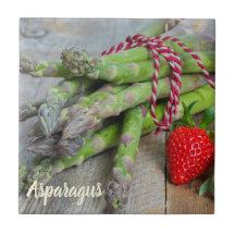 Groene Asparagus met aardbei