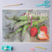 Groene Asparagus met aardbei Tissuepapier (Craft)