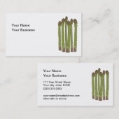 Groene Asparagus Spears Vegetable Lover Visitekaartje (Voorkant / Achterkant)
