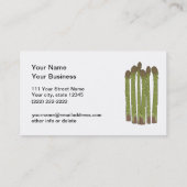 Groene Asparagus Spears Vegetable Lover Visitekaartje (Achterkant)