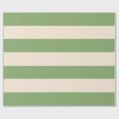 Groene Asperge Strepen Cadeaupapier (Vlak)