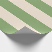 Groene Asperge Strepen Cadeaupapier (Hoek)