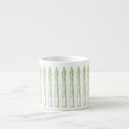 Groene Asperges Espresso Cup Espresso Kop (Voorkant)