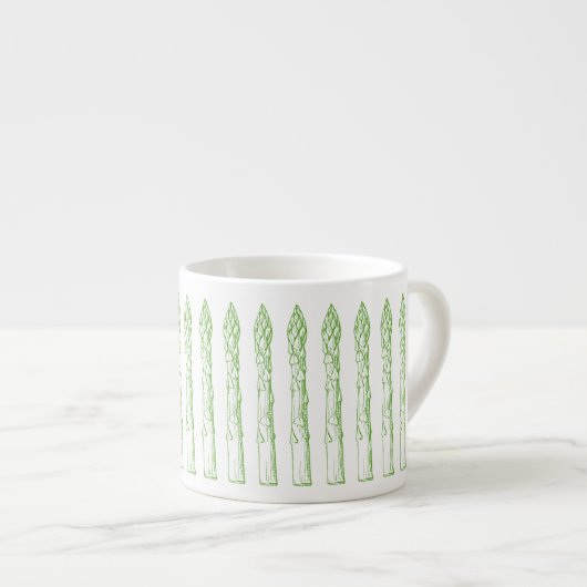 Groene Asperges Espresso Cup Espresso Kop (Voorkant rechts)