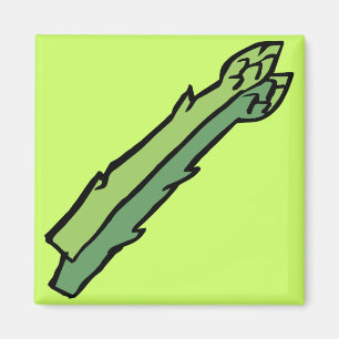 Groene asperges magneet