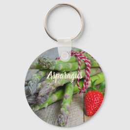 Groene Asperges met Aardbei Sleutelhanger