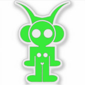 groene astro sticker (Voorkant)