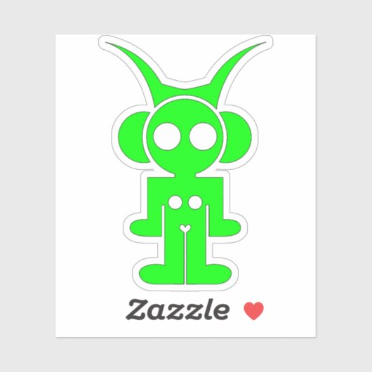 groene astro sticker (Vel)