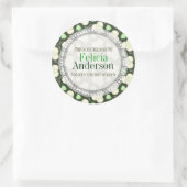 Groene atoms Pattern Gift Book Label Sticker (Tas)