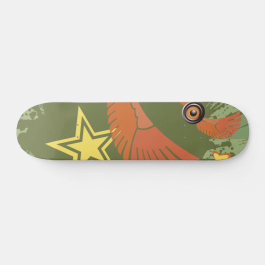 Groene audio persoonlijk skateboard (Horizontaal)