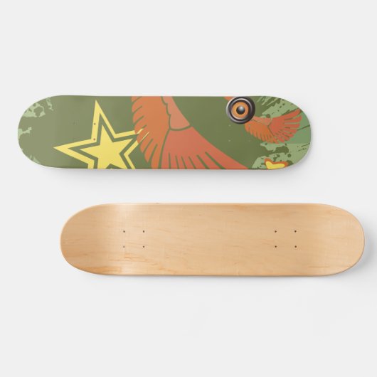 Groene audio persoonlijk skateboard (Horizontaal)