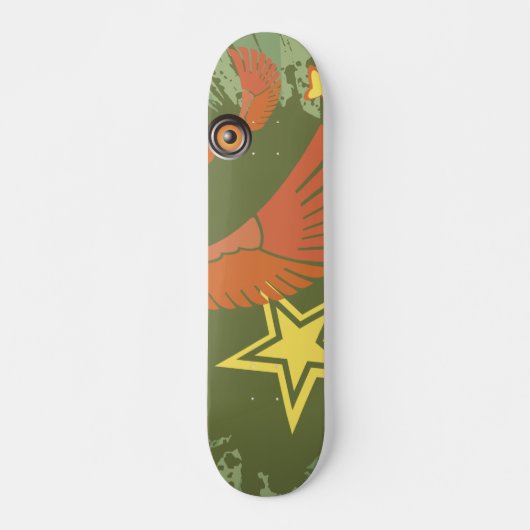 Groene audio persoonlijk skateboard (Voorkant)