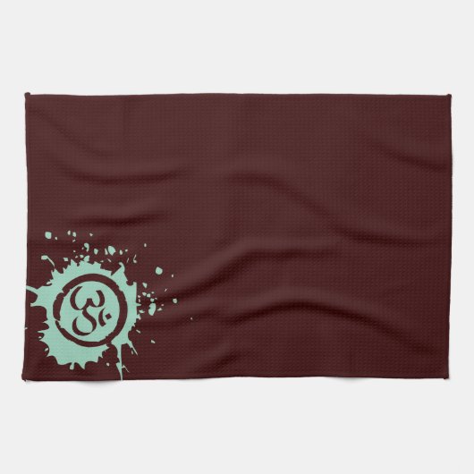 Groene Aum Organic Planet Cotton Kitchen Towelen Theedoek (Horizontaal)