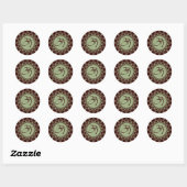 Groene AUM Organic Planet Stickers (Vel)