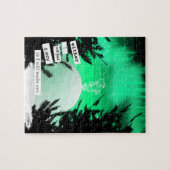 Groene Aurora Igloo Puzzel door Sara Motolanez Legpuzzel (Horizontaal)