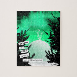 Groene Aurora Igloo Puzzel door Sara Motolanez Legpuzzel