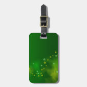 Groene Aurora, kerstcadeautjes. Bagagelabel (Voorkant verticaal)