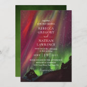 groene aurora Weddenschap Kaart (Voorkant / Achterkant)
