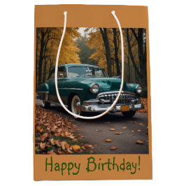  groene auto medium cadeauzakje