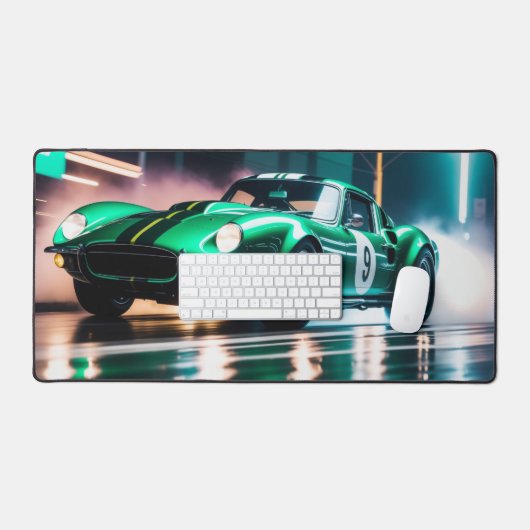  groene auto race bureaumat (Keyboard & Muis)