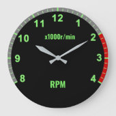 Groene Auto Tachometer Klok Auto Mechanische Garag (Voorkant)
