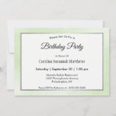  groene auto Waterverf verjaardag Kaart (Achterkant)