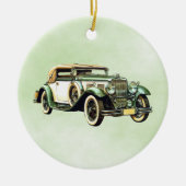  groene automatische Waterverf Keramisch Ornament (Voorkant)