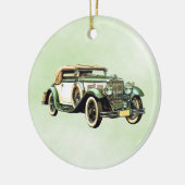  groene automatische Waterverf Keramisch Ornament (Links)