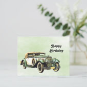  groene automatische Waterverf op zaterdag Briefkaart (Staand voorkant)