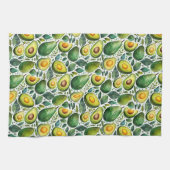 Groene Avocado en Kruiden Keukenhanddoek (Horizontaal)