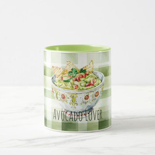 Groene Avocado Guacamole Mok (Midden)