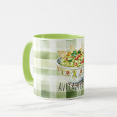 Groene Avocado Guacamole Mok (Voorkant links)
