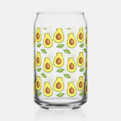 Groene avocado kat blikvorm glas (Voorkant)