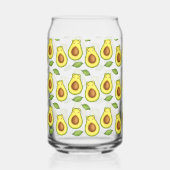 Groene avocado kat blikvorm glas (Rechts)