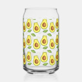 Groene avocado kat blikvorm glas (Links)