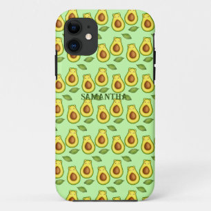 Groene avocado kat Case-Mate iPhone case