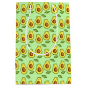 Groene avocado kat medium cadeauzakje (Voorkant)
