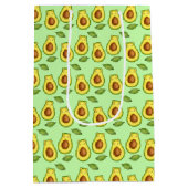 Groene avocado kat medium cadeauzakje (Achterkant)