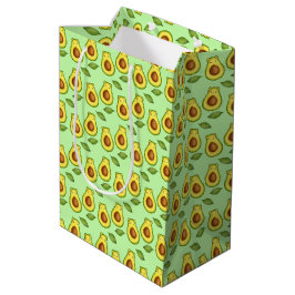 Groene avocado kat medium cadeauzakje