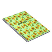 Groene avocado kat notitieboek (Rechterzijde)