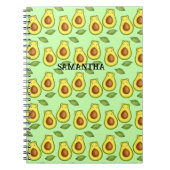 Groene avocado kat notitieboek (Voorkant)