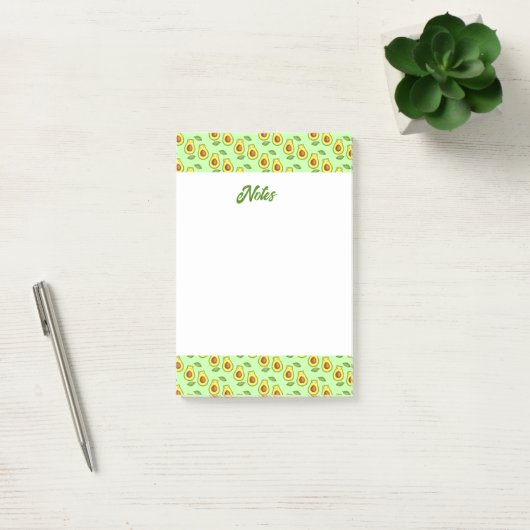 Groene avocado kat post-it® notes (Kantoor)